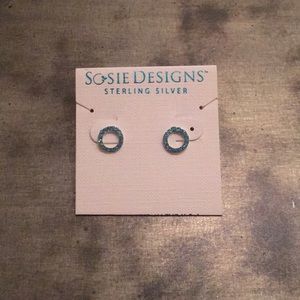 Sterling Silver Circle Earrings